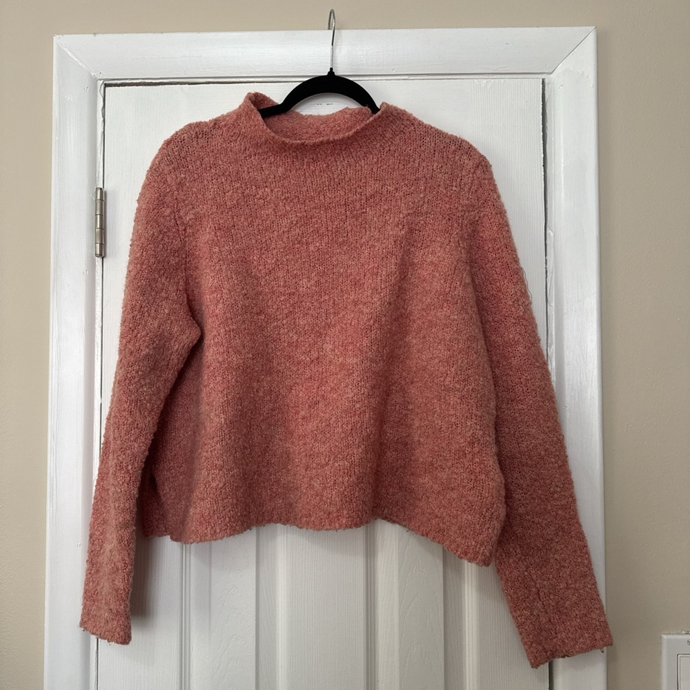 Aerie Soft Coral Turtleneck Sweater
